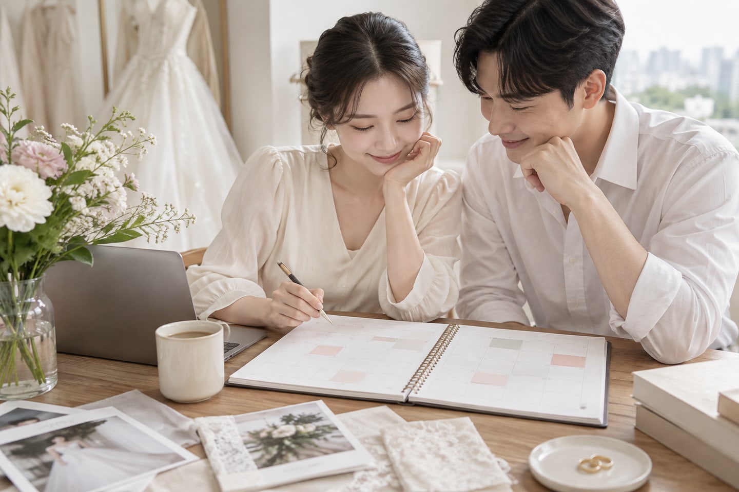 비어 있는 시간을 남겨 둔 일정 관리 자료