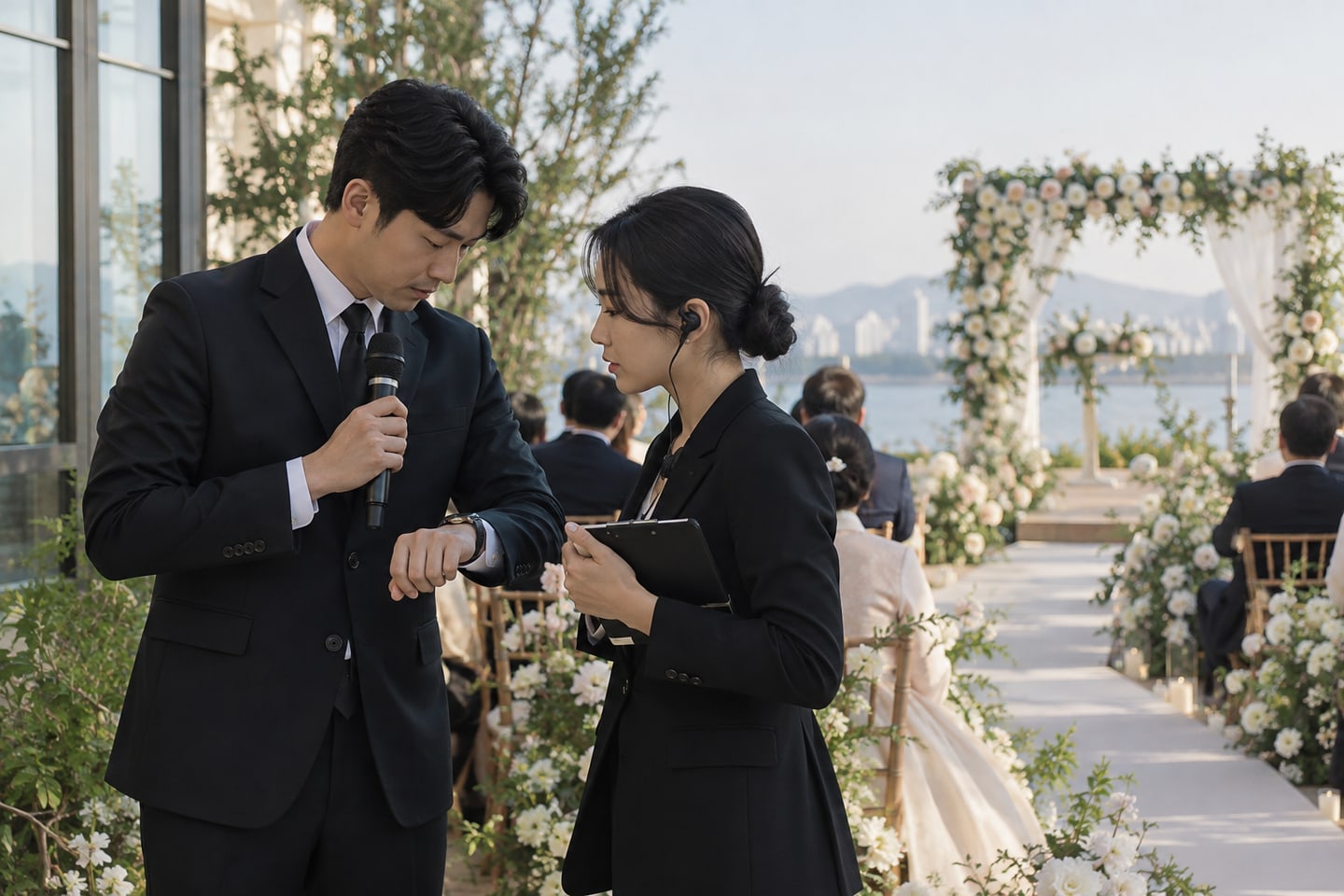 운영 담당자와 순서 사이 시간을 확인