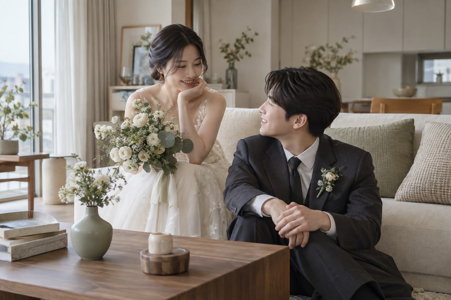 스타일 노트: 결혼식의 색을 생활 소품으로 이어가기