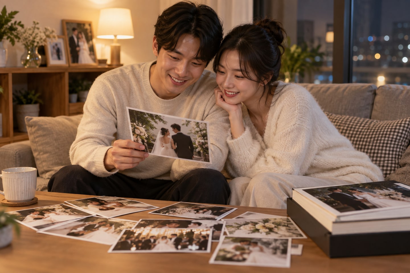 집에서 예식의 기억을 돌아보는 시간