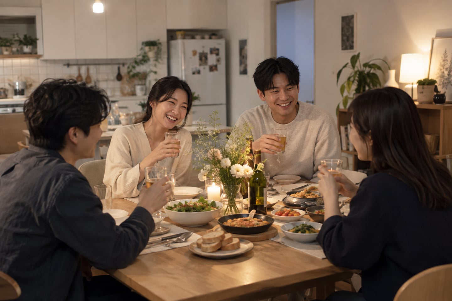 집들이 초대, 집을 완성한 뒤일 필요는 없습니다