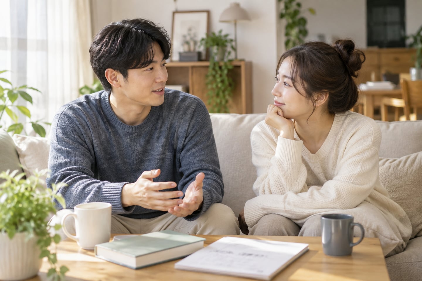 각자가 편안하게 쉬는 방식을 이야기하는 장면
