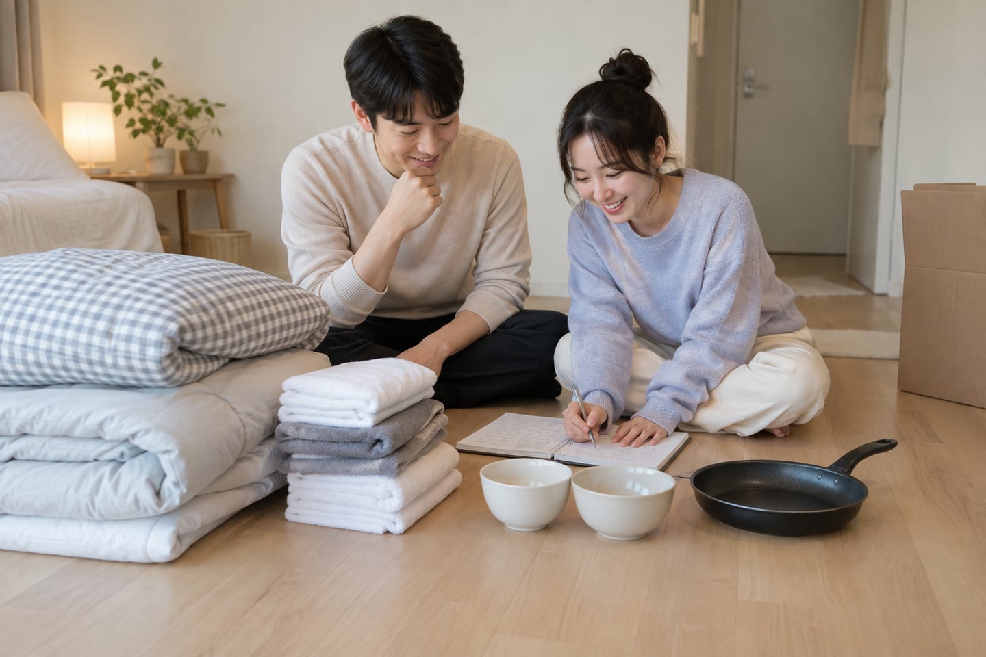 입주 첫 주에 실제로 필요한 물건을 골라 보는 장면